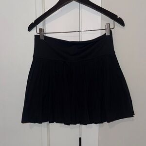 Fabletics Hot Shot Pleated Black Mini Skort Sz M
